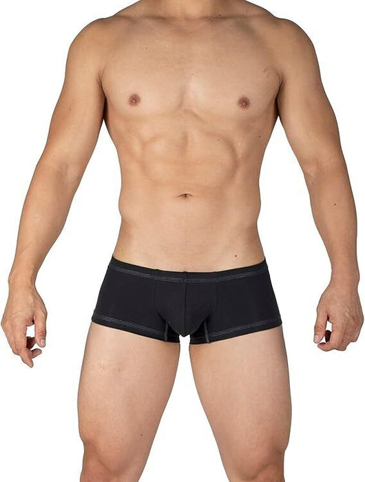 Duo Pack Two PRIVATE STRUCTURE Boxer Trunk Matt Black + Orange 4383 111