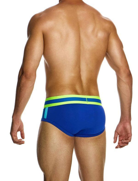 Modus Vivendi Sporty Briefs Classic Cut Jacquard Cotton Knitted 12414 Blue