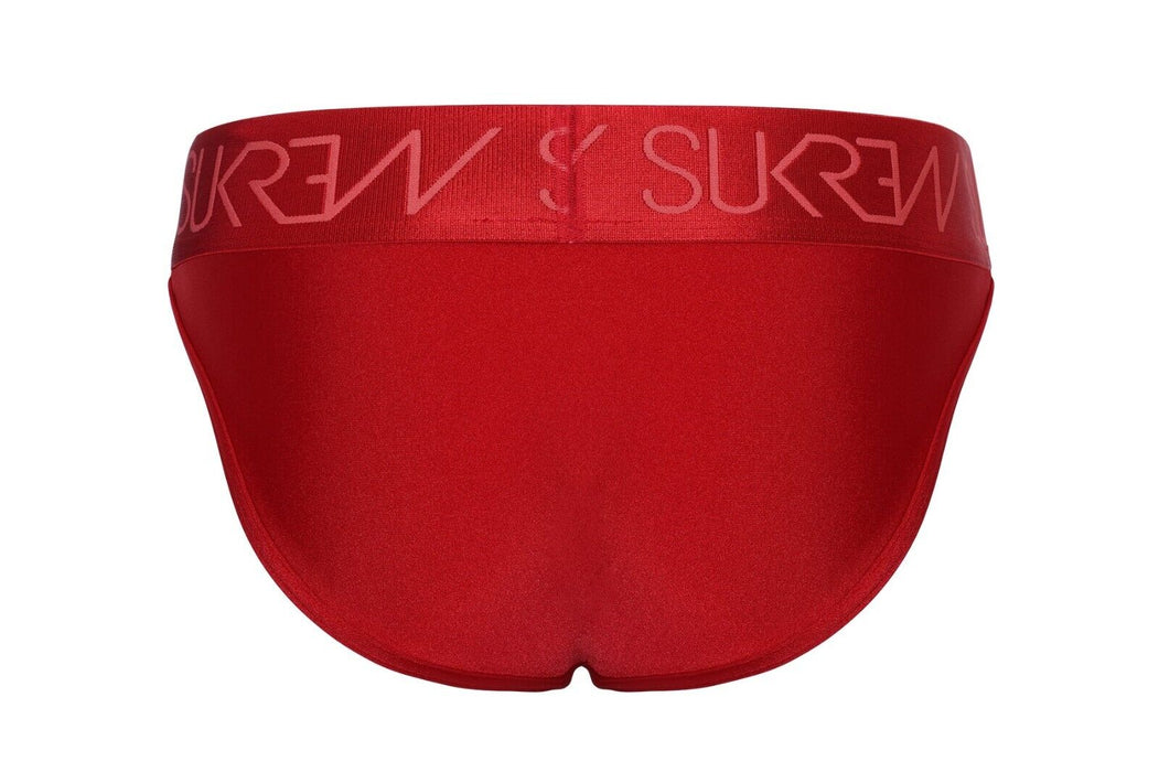 SUKREW Classic Briefs Stretchy Unlined Large Contoured Pouch in Liberty Red 39