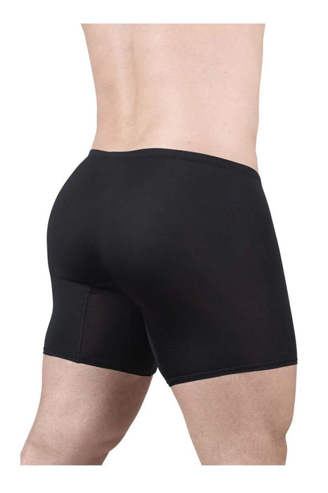 ErgoWear MidCut X4D Long Boxer Briefs 3D Seamed Pouch in Black 1702