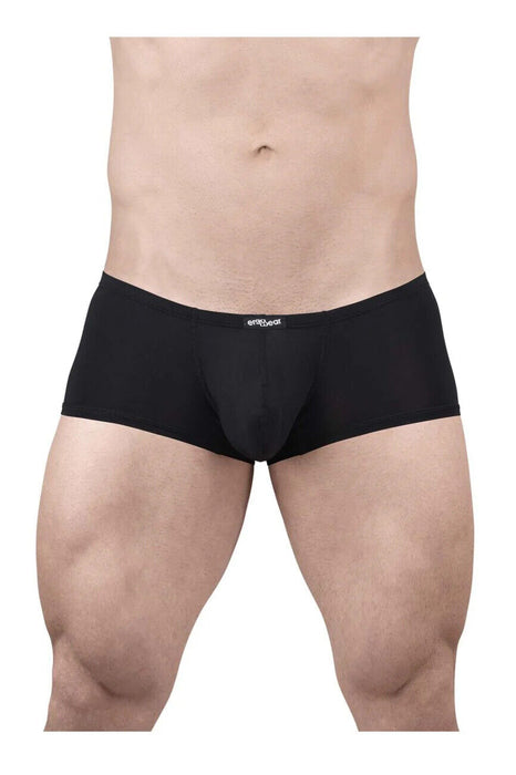 ErgoWear X4D Mini Boxer Trunks 3D-Seamed Pouch in Black 1701