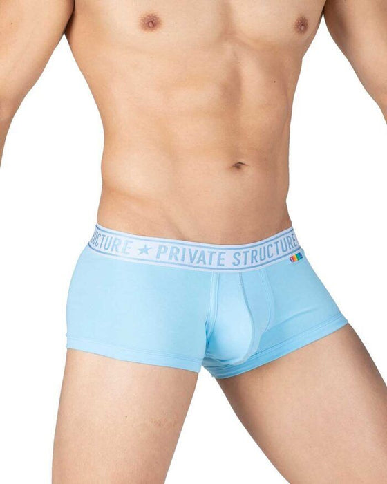 PRIVATE STRUCTURE Boxer Trunks 3D Contour Pouch PRD Dream Atlantic Blue 4386a1