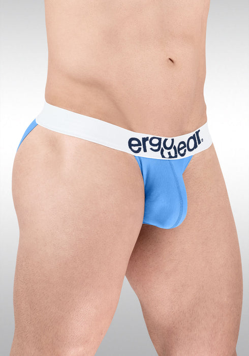 ErgoWear MAX Cotton Bikini Brief Shaped Pouch Low-Rise Briefs Light Blue 1712