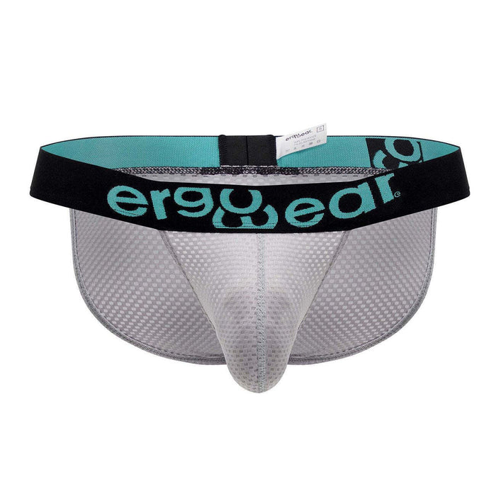 ErgoWear Bikini Brief MAX Mesh Pouch Low-Rise Briefs Light Gray 1392