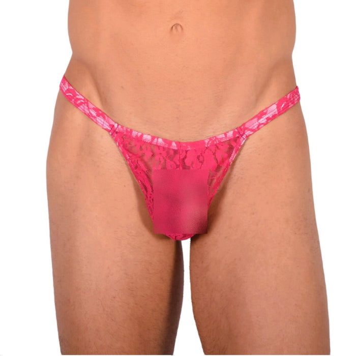 S/M SMU Tanning Walking around sheer C-Thru Pink Thong MX19 33990