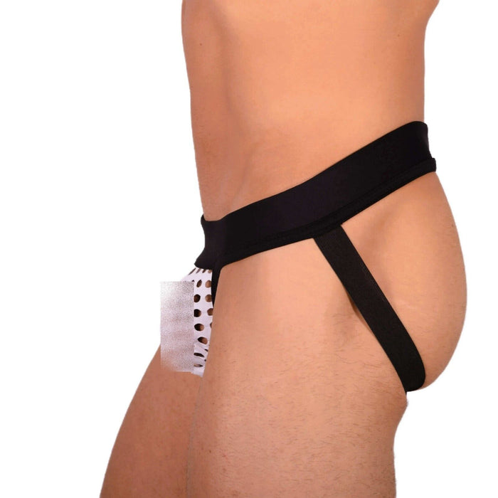 XS/S SMU Tanning Walking around White Jockstrap MX20 34062