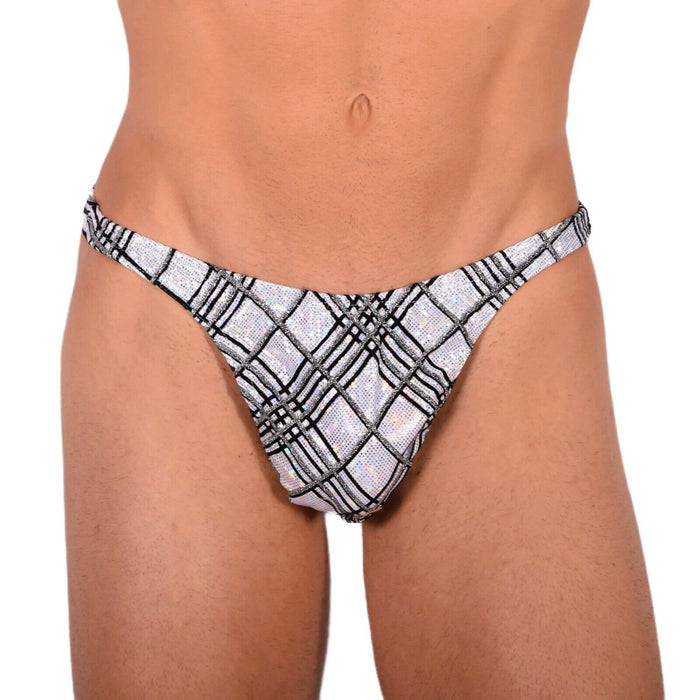 XS/S SMU Sensual Silver Party Thong MX20 34070