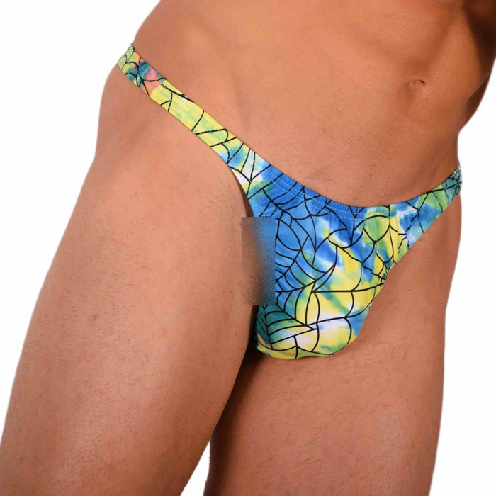 XS/S SMU Sensual Spider Web Colorful Thong MX20 34071