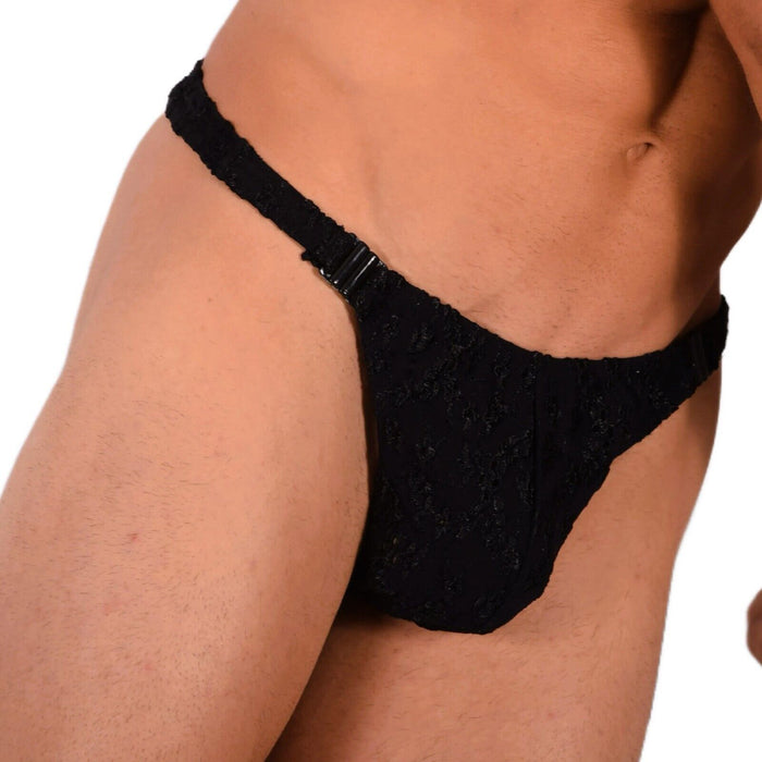 S/M SMU Sexy Detachable Black Thong MX20 34074