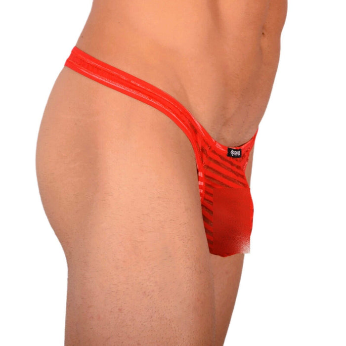 S/M SMU Sensual Red C-Thru Thong MX20 34080