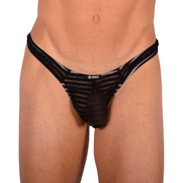 S/M SMU Sensual Black C-Thru Thong MX20 34081