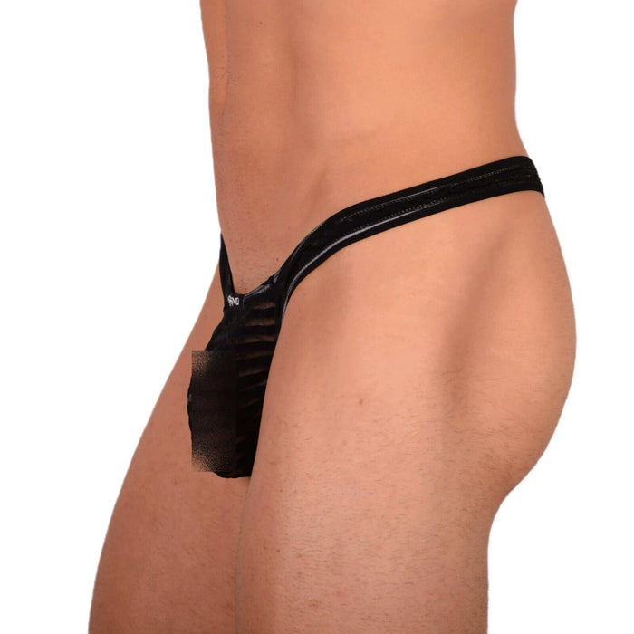 S/M SMU Sensual Black C-Thru Thong MX20 34081