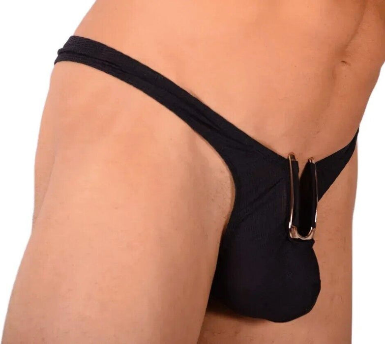 S SMU Sensual Black Thong MX20 34113