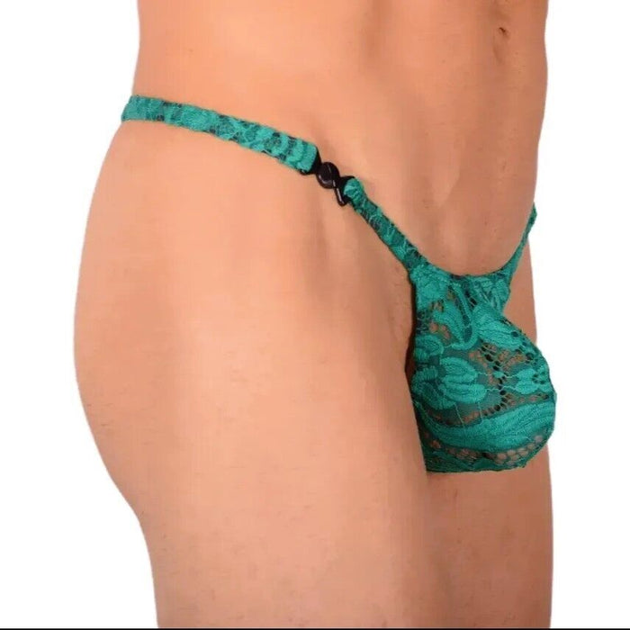 S SMU Sensual Green C-Thru Thong MX20 34114