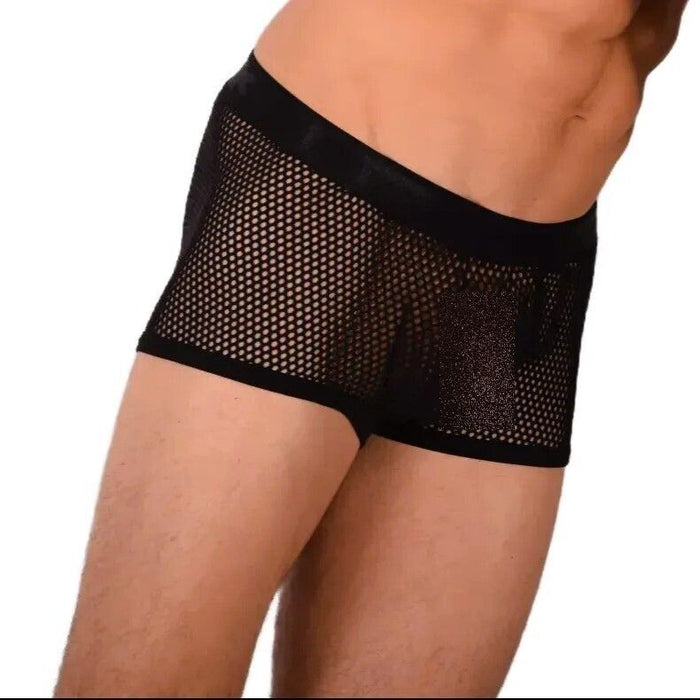 S SMU Sensual C-Thru Black Boxer MX20 34117