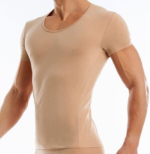 MODUS VIVENDI Shirt Antibacterial Pure Cotton T-Shirt Slim Fit in Skin 15641