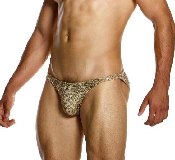 MODUS VIVENDI Low-Cut Brief Harem Bikini Style Shiny Gold Sequins 19413