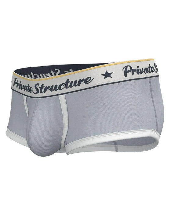 PRIVATE STRUCTURE Classic Boxer Mid-Waist Trunk Silvery Grey 4530 113