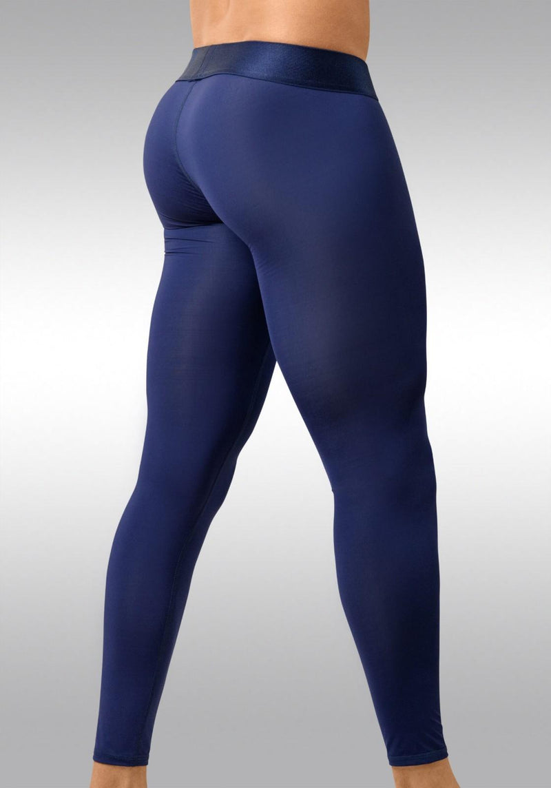ErgoWear MAX BOLD Leggings 3-D Nose Shaped Pouch Long Johns in Dark Blue 1782 81