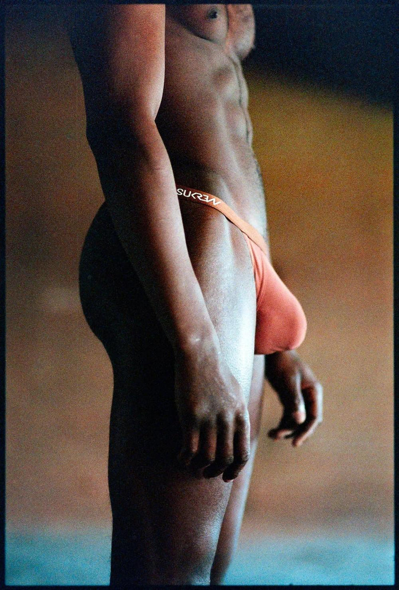 SUKREW Bubble Thongs Rounded Cupping Pouch Low-Rise Thong in Espresso 30