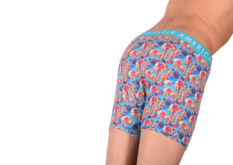 American Eagle Mushroom Print Fly Front Boxer Brief AE1