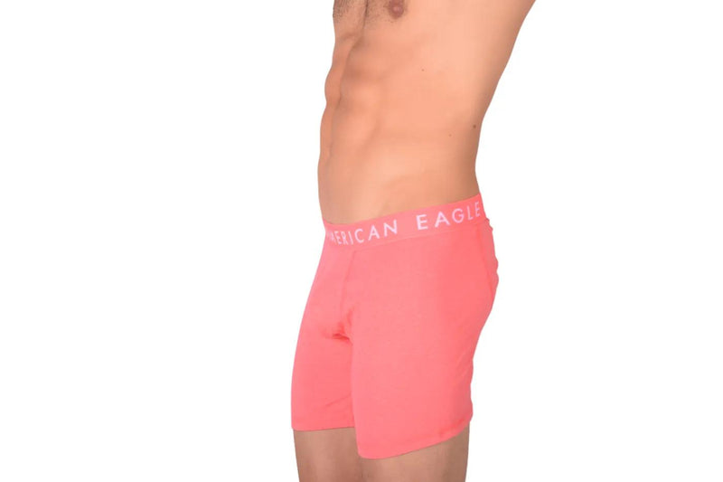 American Eagle Long Boxer Orange Fly Front Boxer Brief AE1