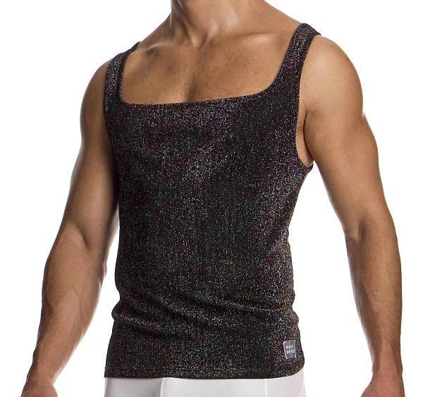 Modus Vivendi Delusion Tanktop Elastic Knitted Lurex Yarns Tank Top Black 02531