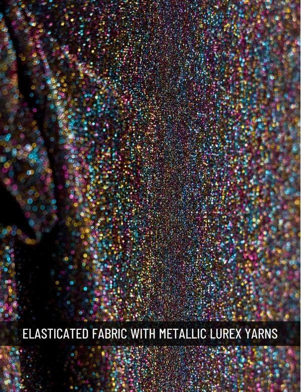 Modus Vivendi Delusion Tanktop Elastic Knitted Lurex Yarns Tank Top Black 02531