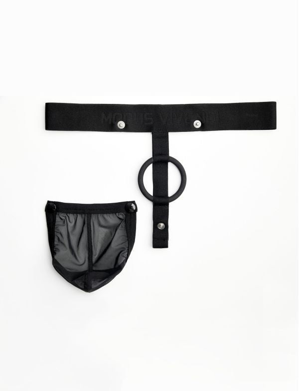 Modus Vivendi Pleasure Thong With Inside Ring Roomy Pouch Yellow 22222a 26