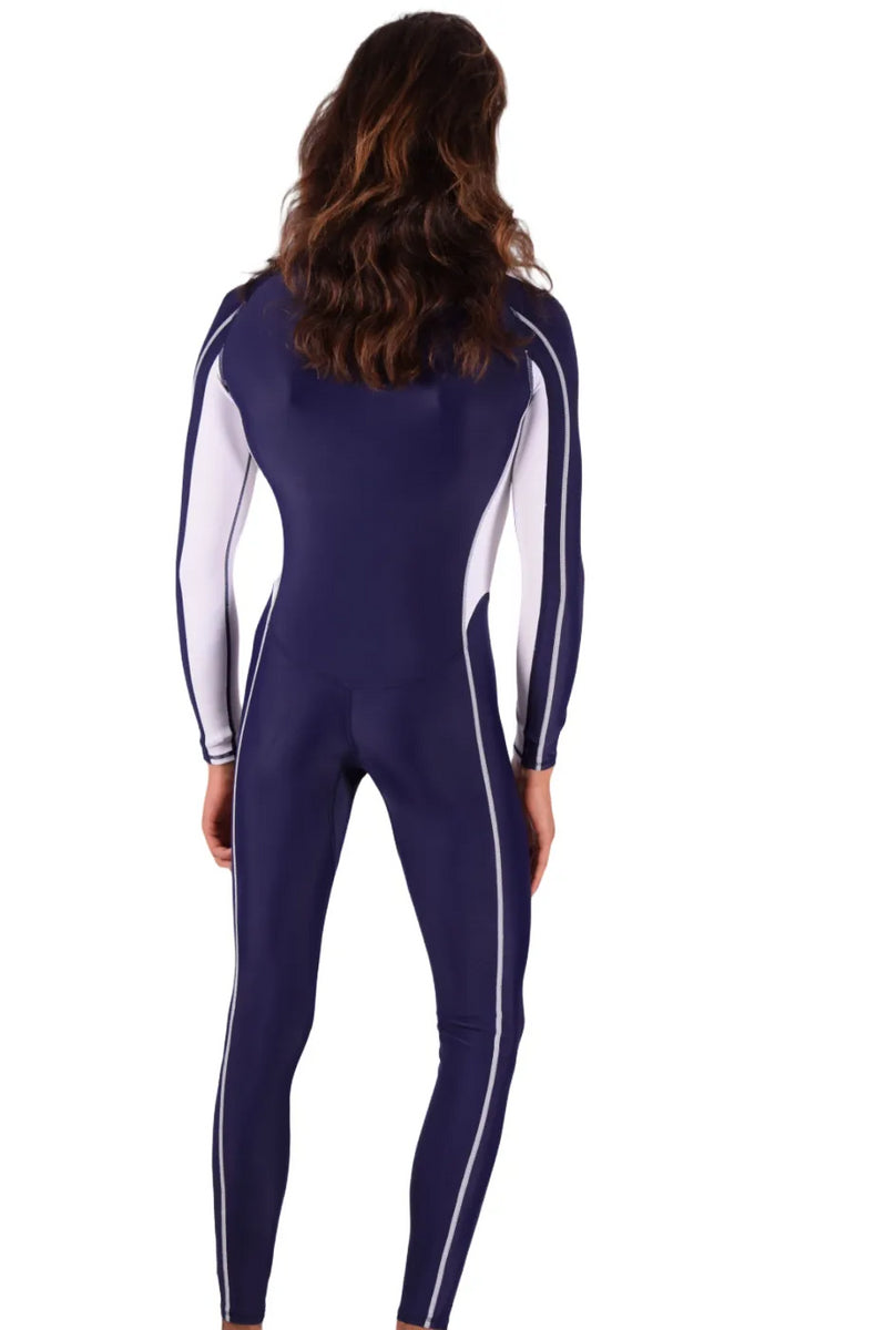 SMU Full Singlet Bodysuit Competition Swimwear Diving Wetsuit Navy 1