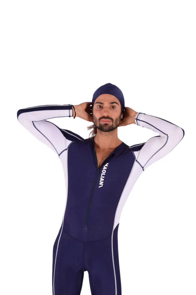 SMU Full Singlet Bodysuit Competition Swimwear Diving Wetsuit Navy 1