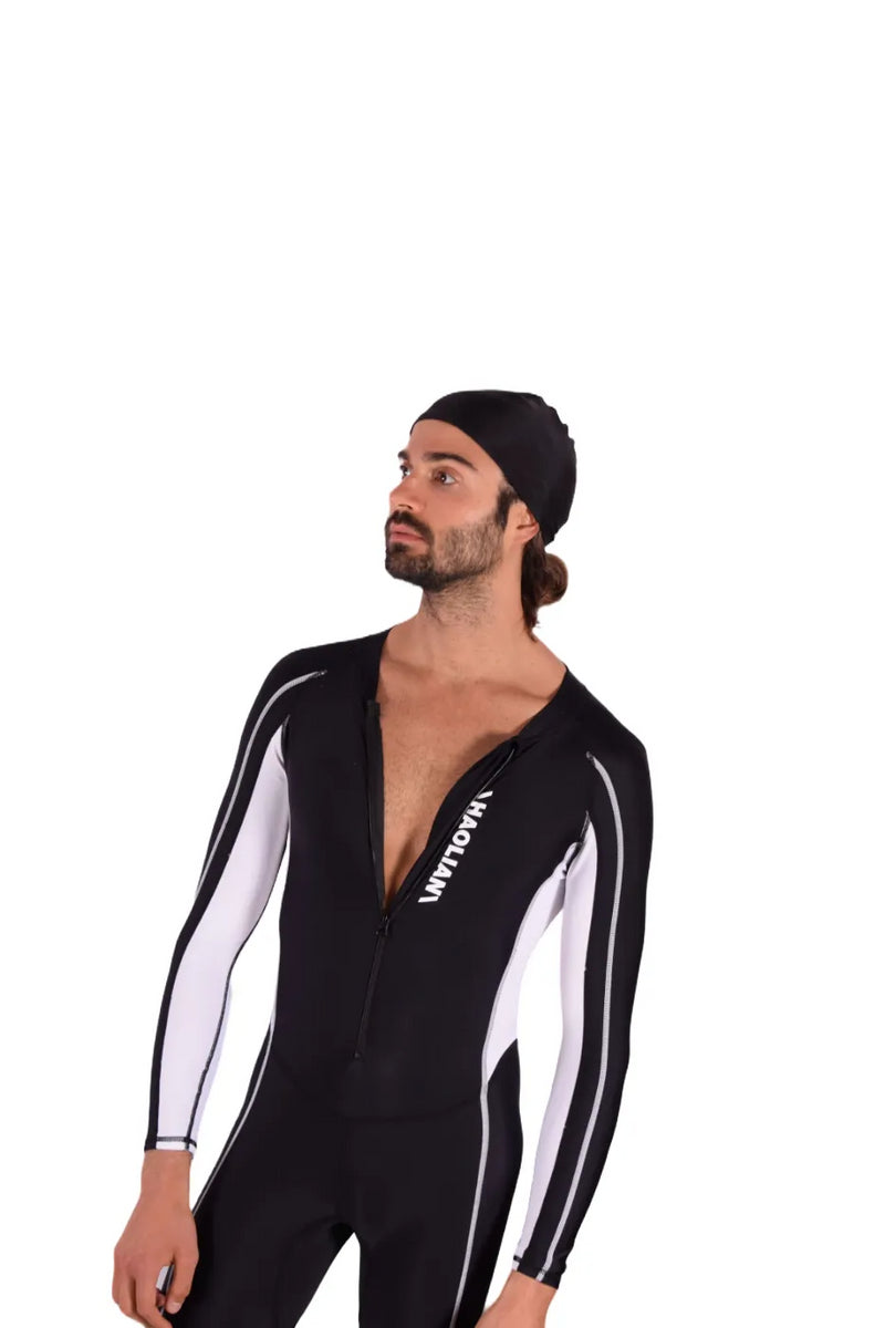 SMU Full Singlet Bodysuit Competition Swimwear Diving Wetsuit  Singlet Black 1