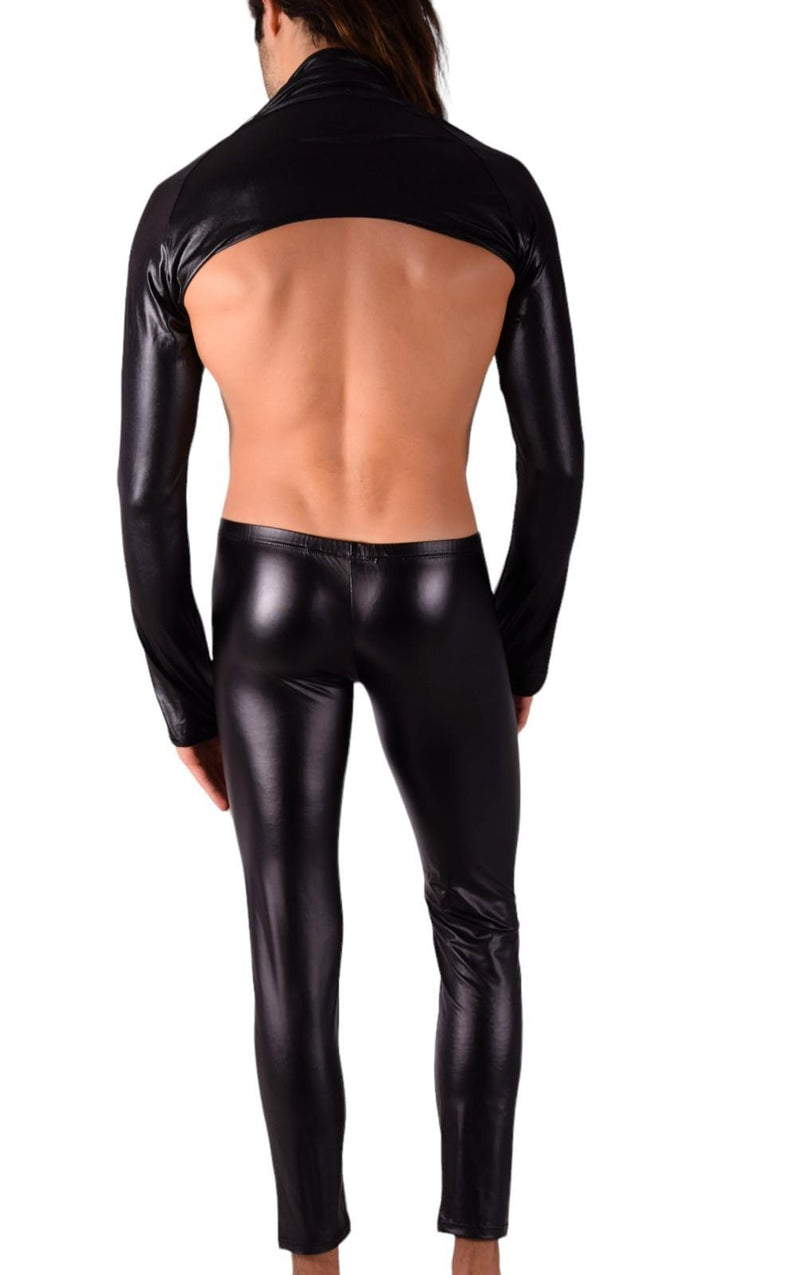 SMU Legging Leather-Look Spandex Pants Black 11757 SX11