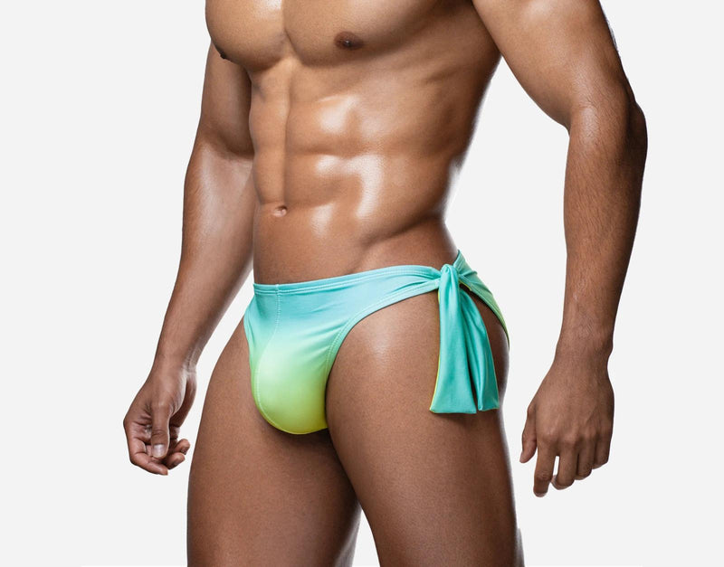 PUMP! Swimwear Lagoon Knotty Swim-Brief UPF 50 Adjustable Tie Side Knot 13028 15