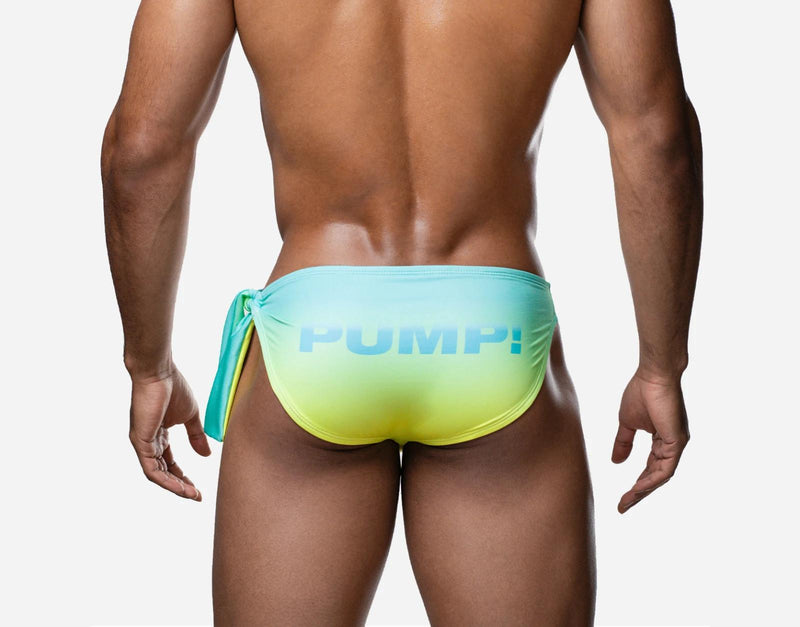 PUMP! Swimwear Lagoon Knotty Swim-Brief UPF 50 Adjustable Tie Side Knot 13028 15