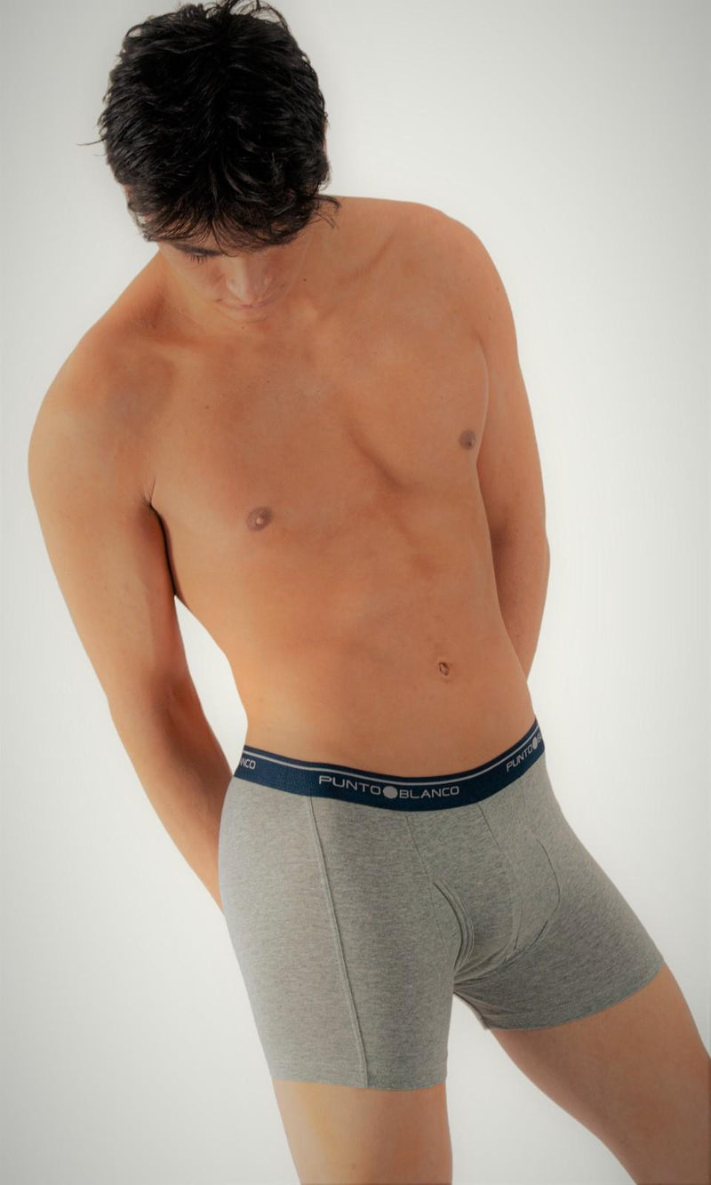 Punto Blanco Boxer Anatomic Cotton Boxers GREY Blue Band 3393 23