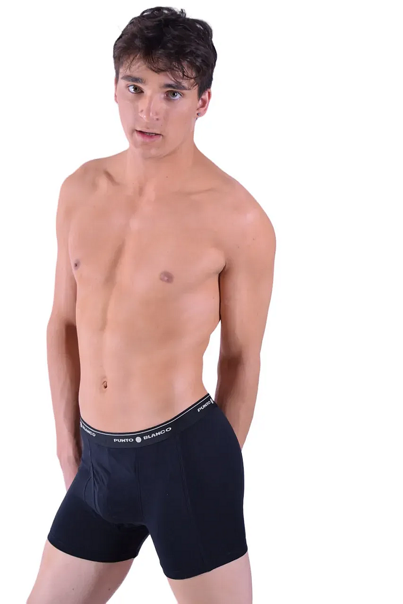 Punto Blanco Boxer Anatomico Comfy Cotton Boxers Black 3393 24