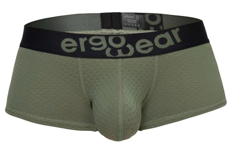 ErgoWear Boxer Trunk MAX Flow Micro-Mesh Boxer Stretch in Dark Green 1787 51