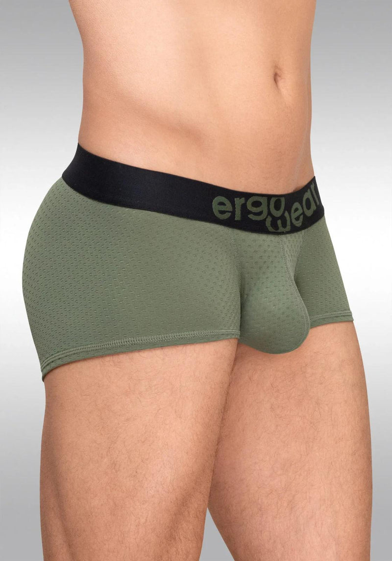 ErgoWear Boxer Trunk MAX Flow Micro-Mesh Boxer Stretch in Dark Green 1787 51