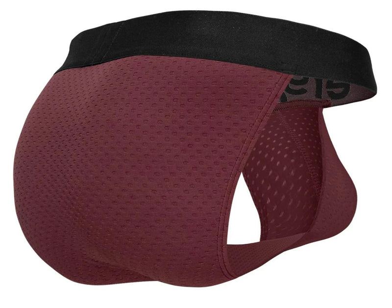 ErgoWear Bikini Briefs MAX Flow Micro-Perforated Mesh Brief in Burgundy 1794 53
