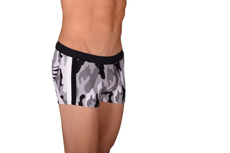 Medium Solstice Gray Camo Swim Trunk Gregg Homme 111035