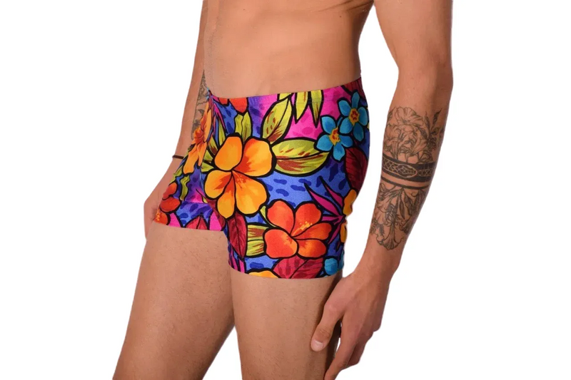 XS SMU Swim Hipster Underwear Hot Flowers 43108 MX12