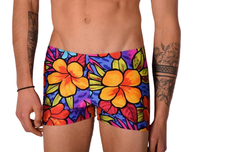 XS SMU Swim Hipster Underwear Hot Flowers 43108 MX12