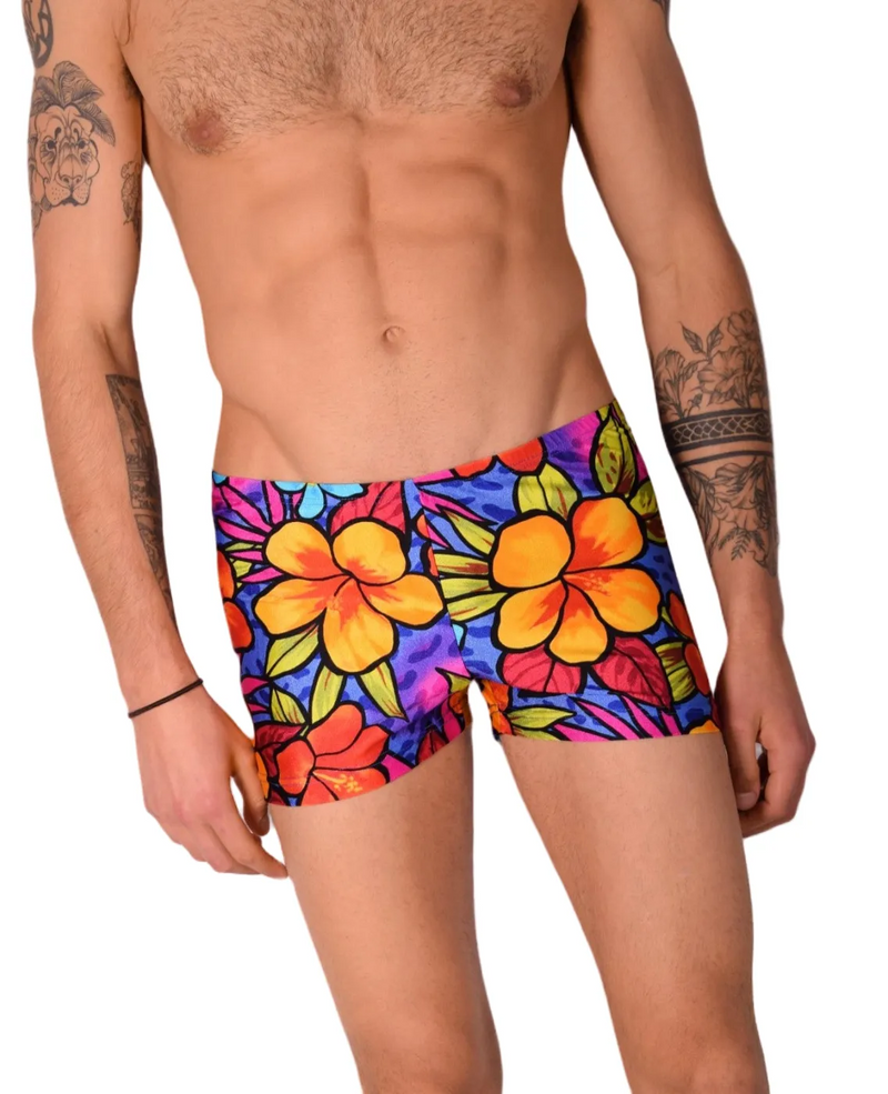 XS SMU Swim Hipster Underwear Hot Flowers 43108 MX12
