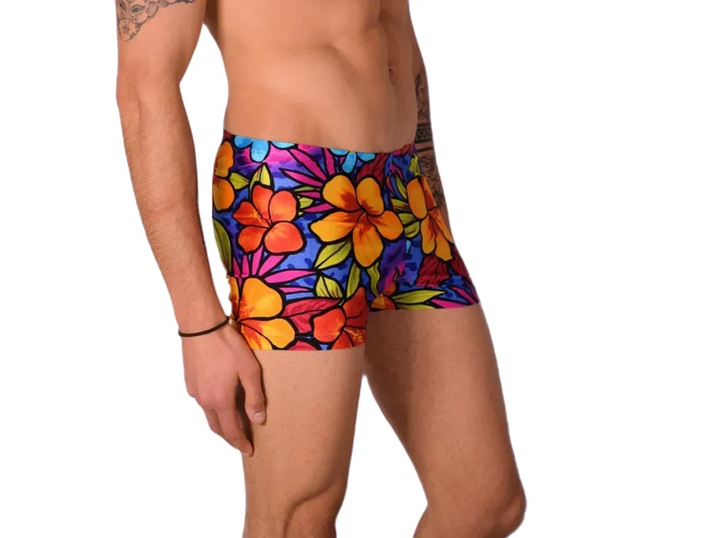 XS SMU Swim Hipster Underwear Hot Flowers 43108 MX12