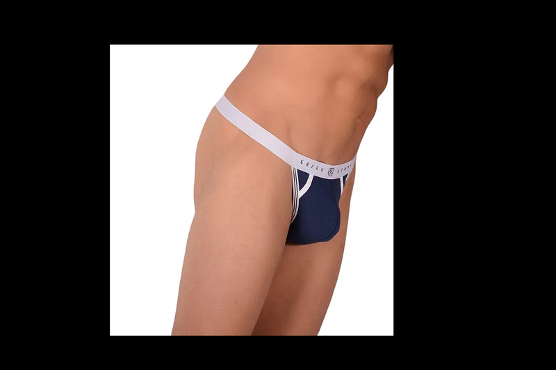 Medium Gregg homme Navy Soft Thong MX22 100110
