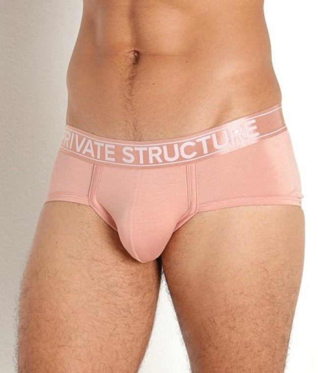 Private Structure Bamboo Sports Brief Platinum Low Rise Peach Beige 3748 41