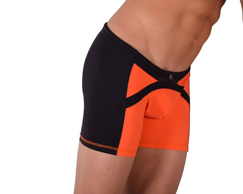 Medium Gregg homme Swimsuit Boxer Long Orange 60023 MX23