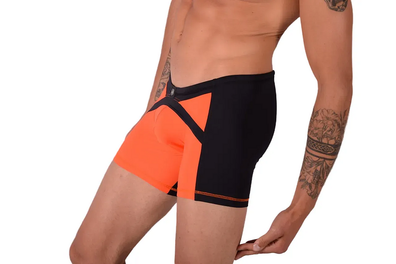 Medium Gregg homme Swimsuit Boxer Long Orange 60023 MX23