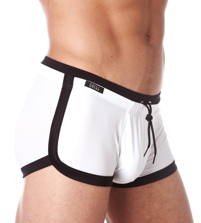 Small Gregg Homme Swimwear Boytoy Swim-Short White 100435 140